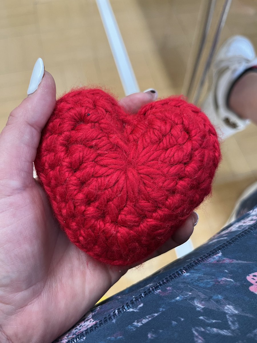 OhSoPrettyAC's tweet photo. My crocheted squishy heart!
I always take this with me when I give blood, so that I can squidge it and get the good stuff flowing 🥰♥️
@givebloodnhs #giveblood #ohsoprettyandclever #doingmybit #wednesdaymotivation #crochet #crochetheart https://t.co/5HKl0QSJd5