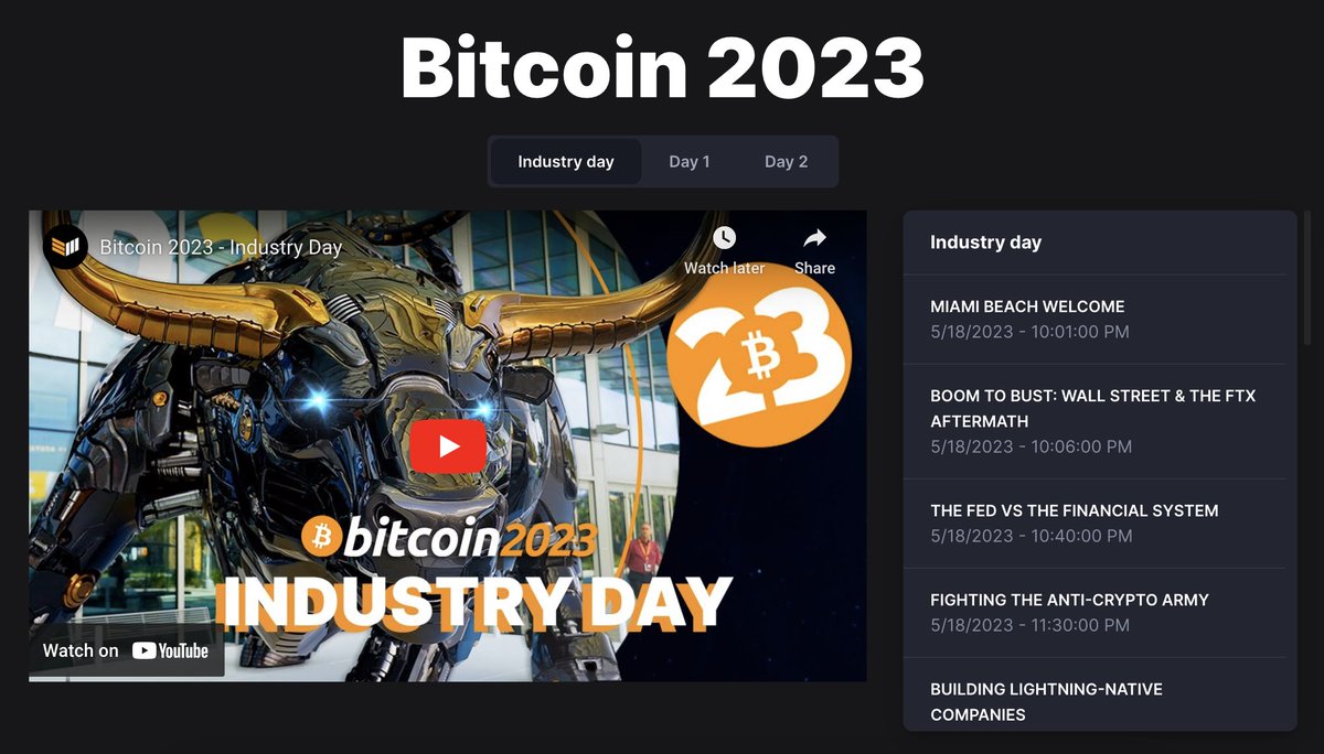#Bitcoin2023 is HERE on #CoinMarketCap! 🔥
👉 coinmarketcap.com/events/bitcoin…

Be a part of this massive #Bitcoin event as if you're right there on Miami Beach, with a series of #CMC's special events! 😉

🔹 Live Streaming from Main Stage
🔹 Live Discussion
🔹 Events with Prizes

<1/3>