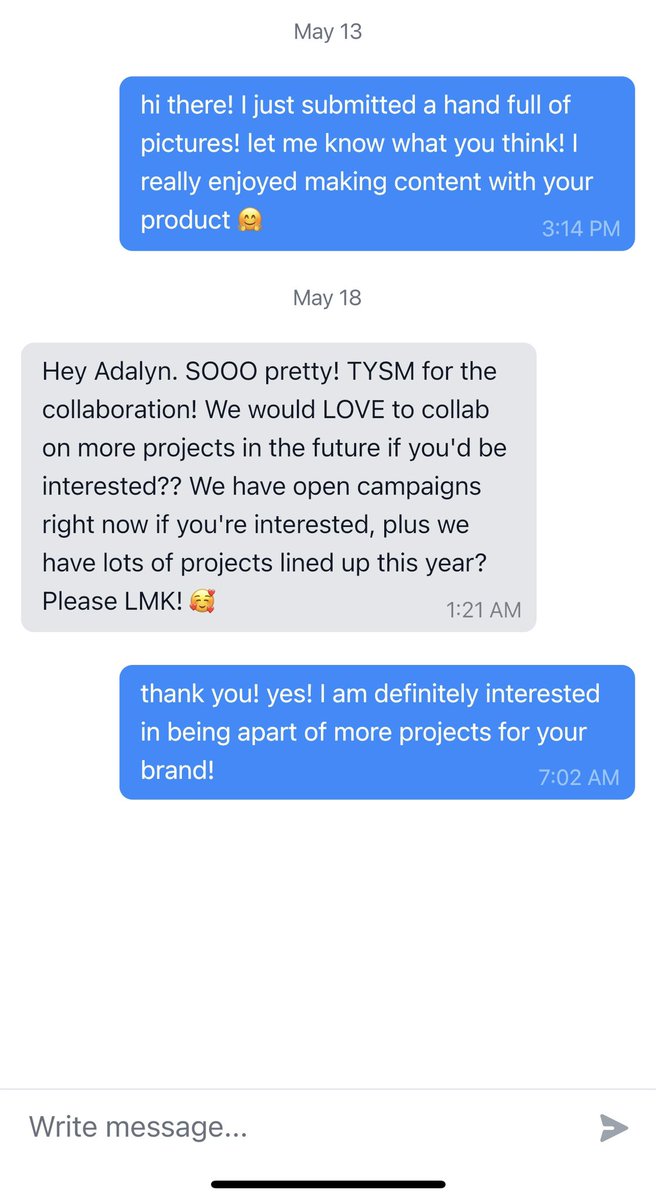 I worked with a brand on <a href="/JoinBrands/">JoinBrands</a> I over delivered and they want more! ✨💞
#ugc #ugccommunity #ugccreators #ugccreatorsneeded