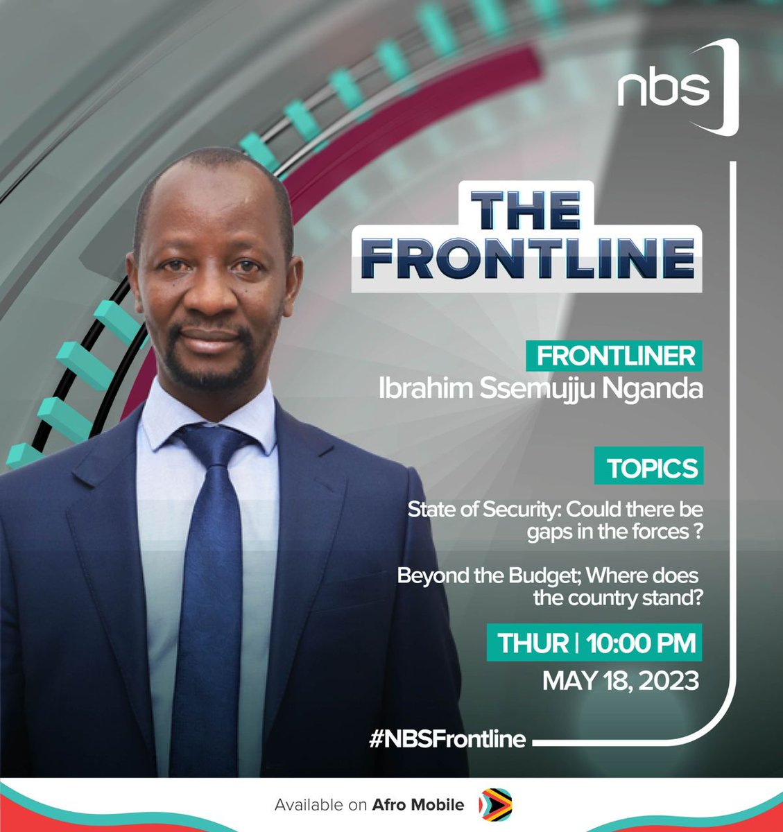 I won't  miss to watching these amazing and brilliant  brains and also frontliners  Hon.@WinnieKiiza  and Hon.Ssemujju Ibrahim  Nganda on #NBSFrontline  at 10PM(EAT)