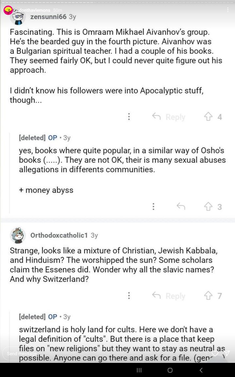OhF_ingNo2's tweet photo. Just a little FYI on #HouseofEffie 🧵 (4/13)
#EfrosinaAngelova, her mother (also Efrosina), & their family ties to #religiousmovement #UniversalWhiteBrotherhood #WhiteBrotherhood
#Bulgaria #cult #abuse #IzgrevSchool
#allegations #humantrafficking
Credit: udonthavlemons on IG https://t.co/wedmxMGbJ6