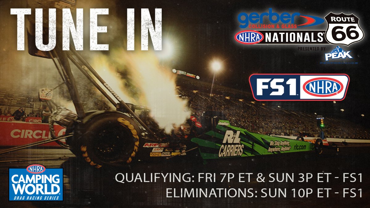 It's going to be a STACKED field this weekend at the #Route66Nats. TUNE IN! #NHRAonFOX

@RLCarriers / @TECHNETpros / @burnyzz / @Route66Raceway