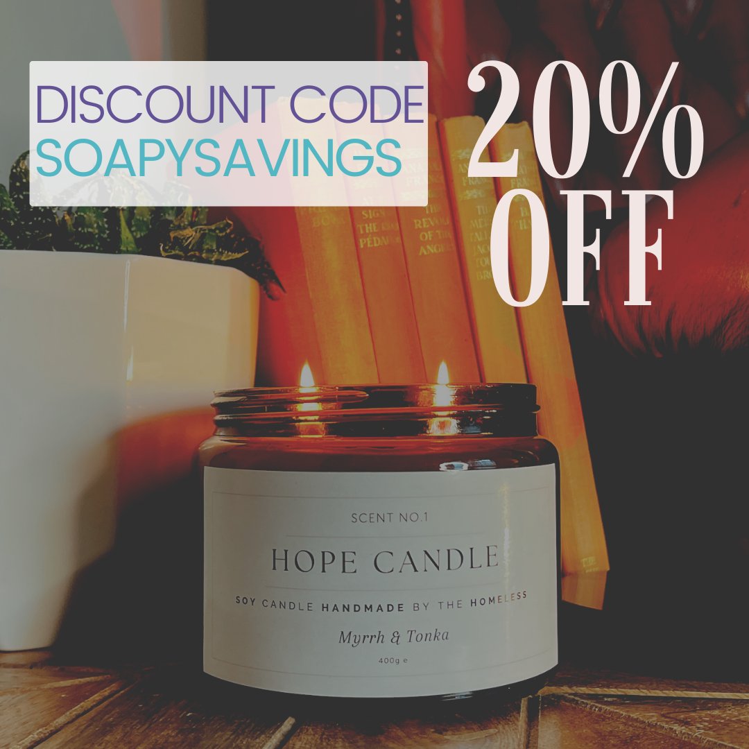 Grab your chance to save big! 😃 Get 20% off your entire order NOW! Bag a premium product today whilst making a huge difference to society at the same time 🧼🕯️ #discount #sale #endinghomelessness #soaps #candles #discountcode

labreshope.co.uk/collections/all 👈