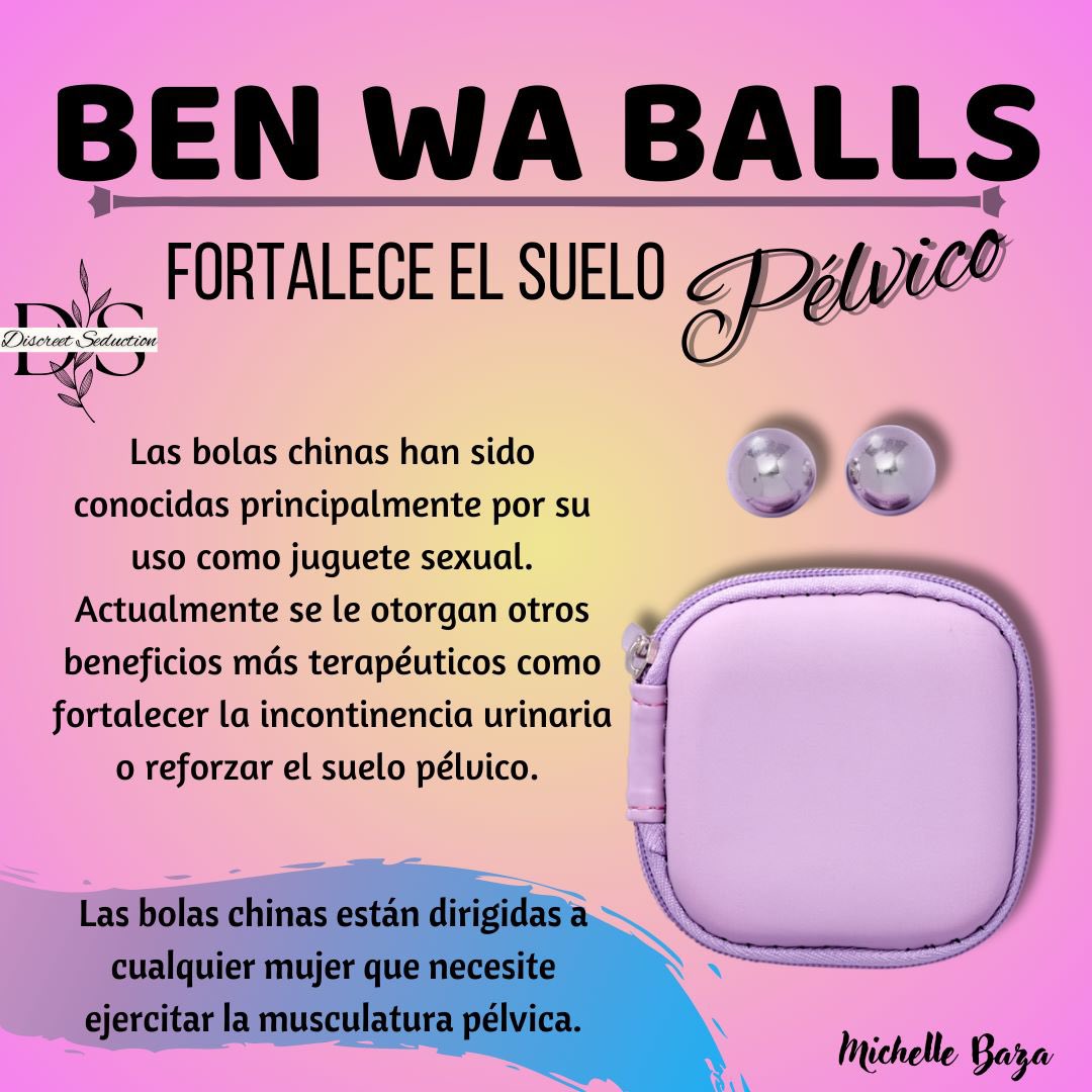 Las bolas chinas han sido conocidas principalmente por su uso como juguete sexual. Actualmente se le otorgan otros beneficios más terapéuticos como favorecer la incontinencia urinaria o
reforzar el suelo pélvico.

#fortalece #pisopelvico #ejercicios #bolaschinas #mujeres #salud