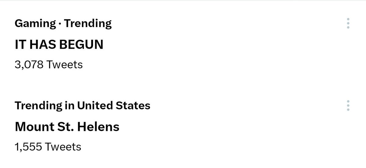 JacobCollierVA's tweet photo. IT HAS BEGUN and Mount St. Helens: Two things I really didn't want to see trending with one another. https://t.co/OJBnqHtxcF