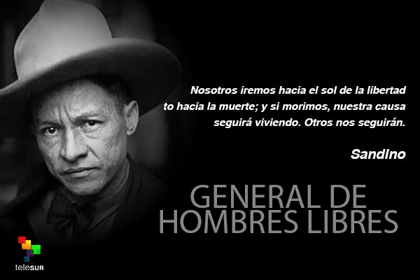 #Hoy recordamos al General de mujeres y hombres libres Augusto C. Sandino, un verdadero héroe de la paz y luchador por la libertad del pueblo de #Nicaragua. Su valentía y determinación continúan inspirando a generaciones. 

✊🏼❤️🖤✌🏼🇳🇮
#SandinoVive
#SandinoLuzYVerdad