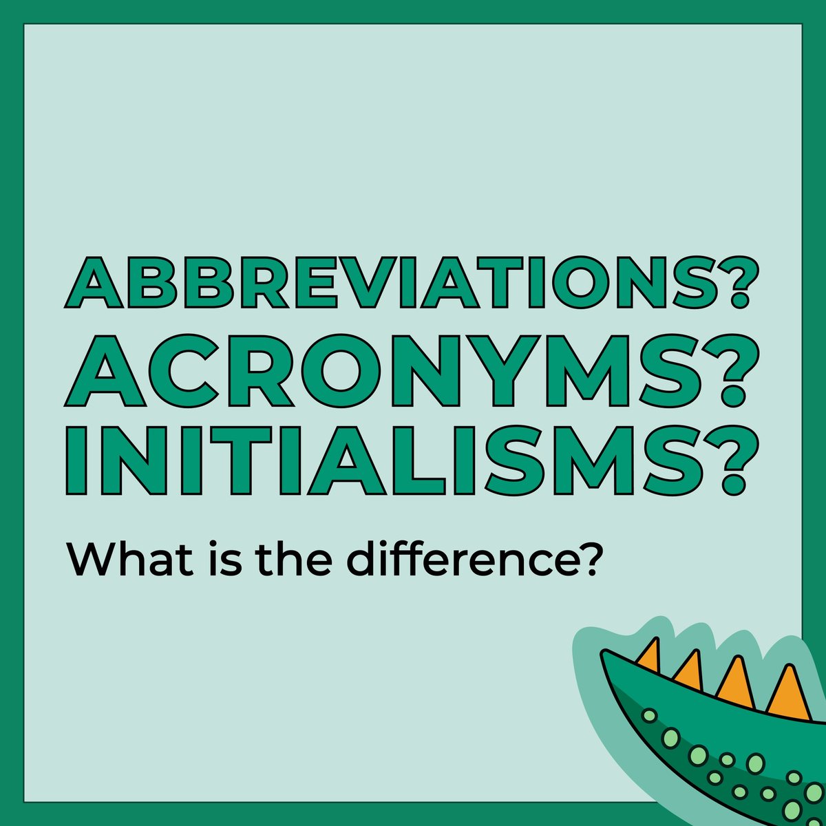 ask_meoo's tweet image. Abbreviations? Acronyms? Initialisms? What is the difference? 🤔

#askmeoo #knowledgesharing #learnontwitter #searchengine #graphicdesign #adobeillustrator #b2b #startup #techstartup #language #learning