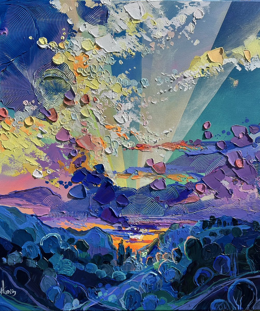 amtrusova's tweet photo. acrylic, canvas 60*70 cm "look into the distance" https://t.co/oK0FPE3397