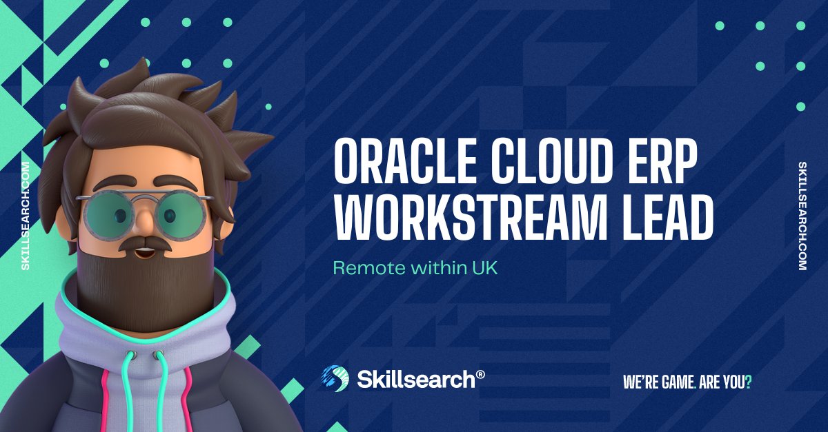 SkillsearchIT's tweet photo. Our client is currently in the market for an Oracle Cloud ERP Workstream Lead to join our growing Cloud Practice. This remote-based role can be based anywhere in the UK!
 #TechJobs https://t.co/c8sDuP0x1H https://t.co/VV8qT8uaUc