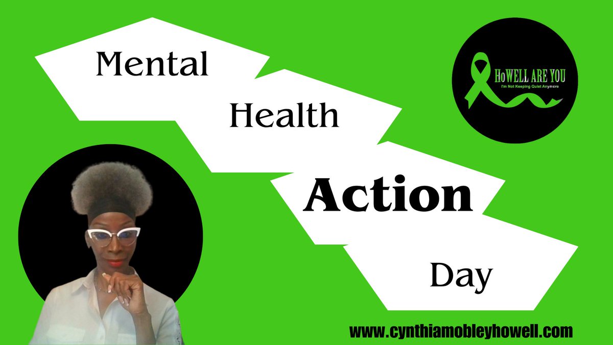howellareyou's tweet photo. Today is MENTAL HEALTH ACTION DAY! Here is one way that you can take action for mental health:
Check in on YOURSELF and take a mental health screening at https://t.co/VGJEnLFw30
Share your actions with friends and family, and above ALL, take care of your OWN mental health! https://t.co/bYRlgbgsRb