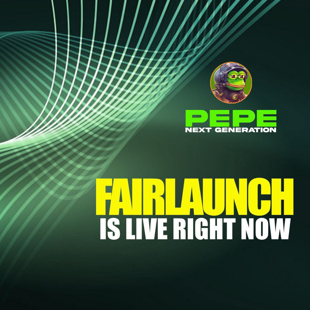 Pepe Next Generation (@pepenextgen) on Twitter photo ❗️ACT FAST❗️
The Fair Launch of Pepe Next Generation is about to end in 
 just 5 minutes.⏰
Don't miss your chance to be a part of this revolutionary project that aims to transform the world of cryptocurrency.💲
🚀KYC 🚀AUDIT 🚀SAFU
✅Pinksale link:- pinksale.finance/launchpad/0xA9… ❗️ACT FAST❗️
The Fair Launch of Pepe Next Generation is about to end in 
 just 5 minutes.⏰
Don't miss your chance to be a part of this revolutionary project that aims to transform the world of cryptocurrency.💲
🚀KYC 🚀AUDIT 🚀SAFU
✅Pinksale link:- pinksale.finance/launchpad/0xA9…