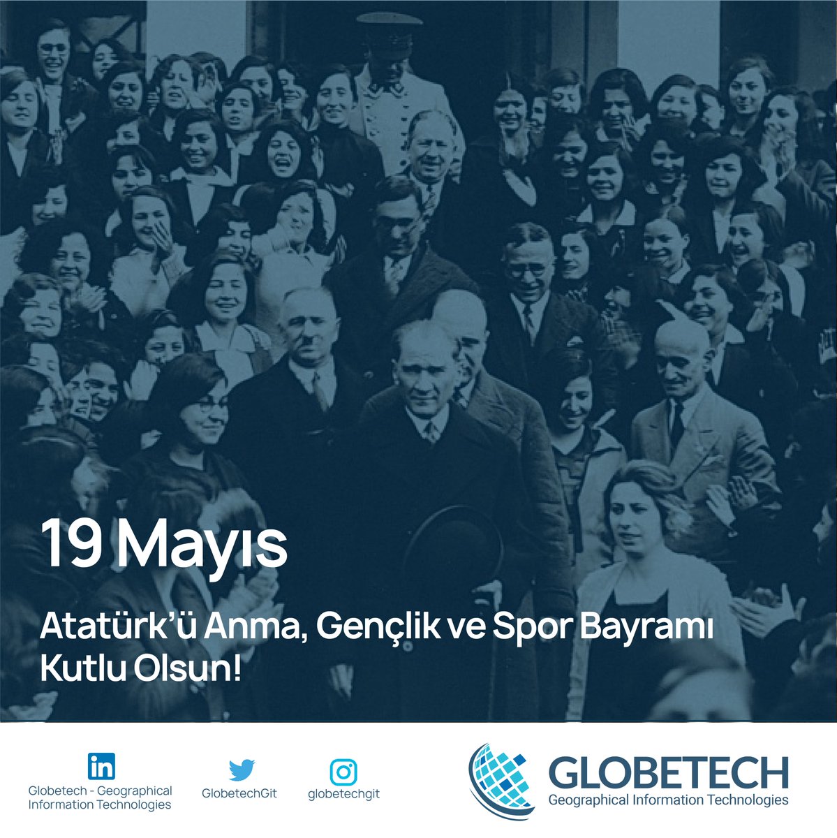 GlobetechGit's tweet photo. "Ey yükselen yeni nesil! İstikbal sizsiniz. Cumhuriyeti biz kurduk, onu ila ve idame edecek sizsiniz." - Mustafa Kemal Atatürk 

#19Mayıs #Gençlik #Umut https://t.co/ysFwQDwFk7
