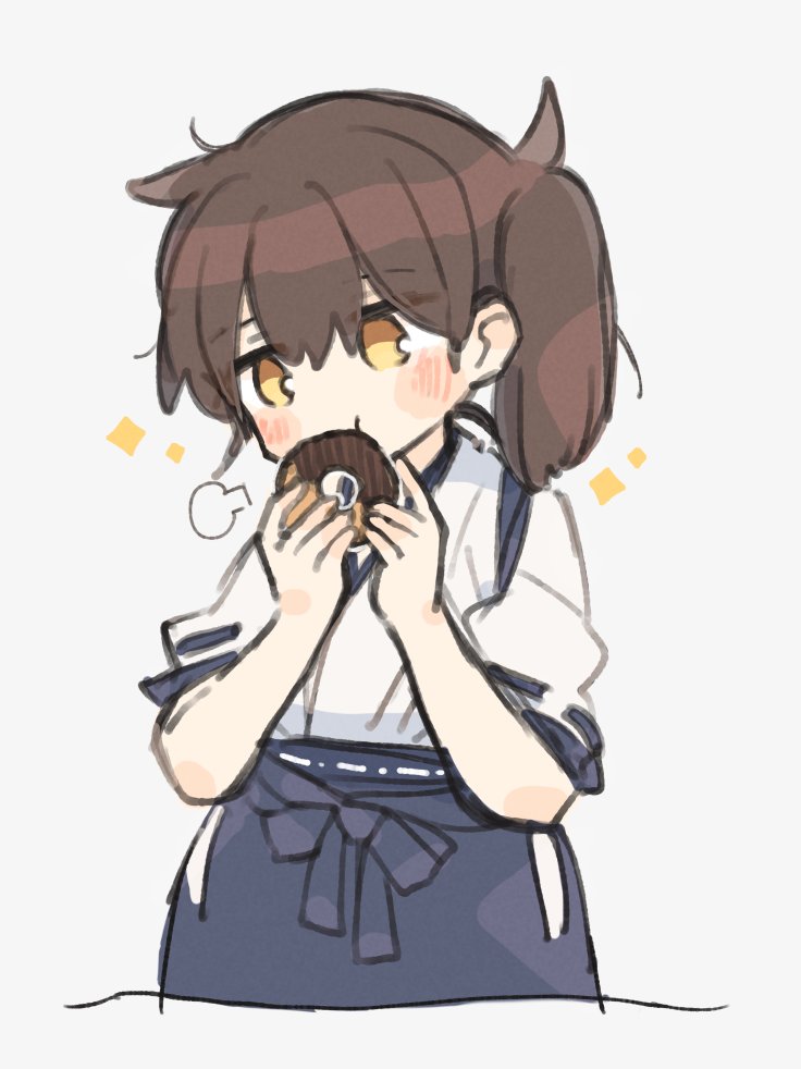 加賀(艦隊これくしょん) 「もぐ」|稲いな🍙のイラスト