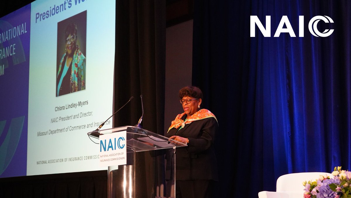 "Closing insurance protection gaps remains a key focus for U.S. state regulators, our fellow supervisors worldwide, and the insurance sector at large." - NAIC President <a href="/ChloraLM/">Chlora Lindley-Myers</a> #NAICIIForum