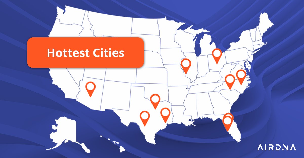📣 The latest edition of the Ranked by AirDNA™ series is here! This month, we're highlighting the top 30 cities where #shorttermrental supply is heating up, based on supply growth, pricing growth, and search interest via Rentalizer™. Dive in👇🏼
airdna.co/blog/hottest-u…