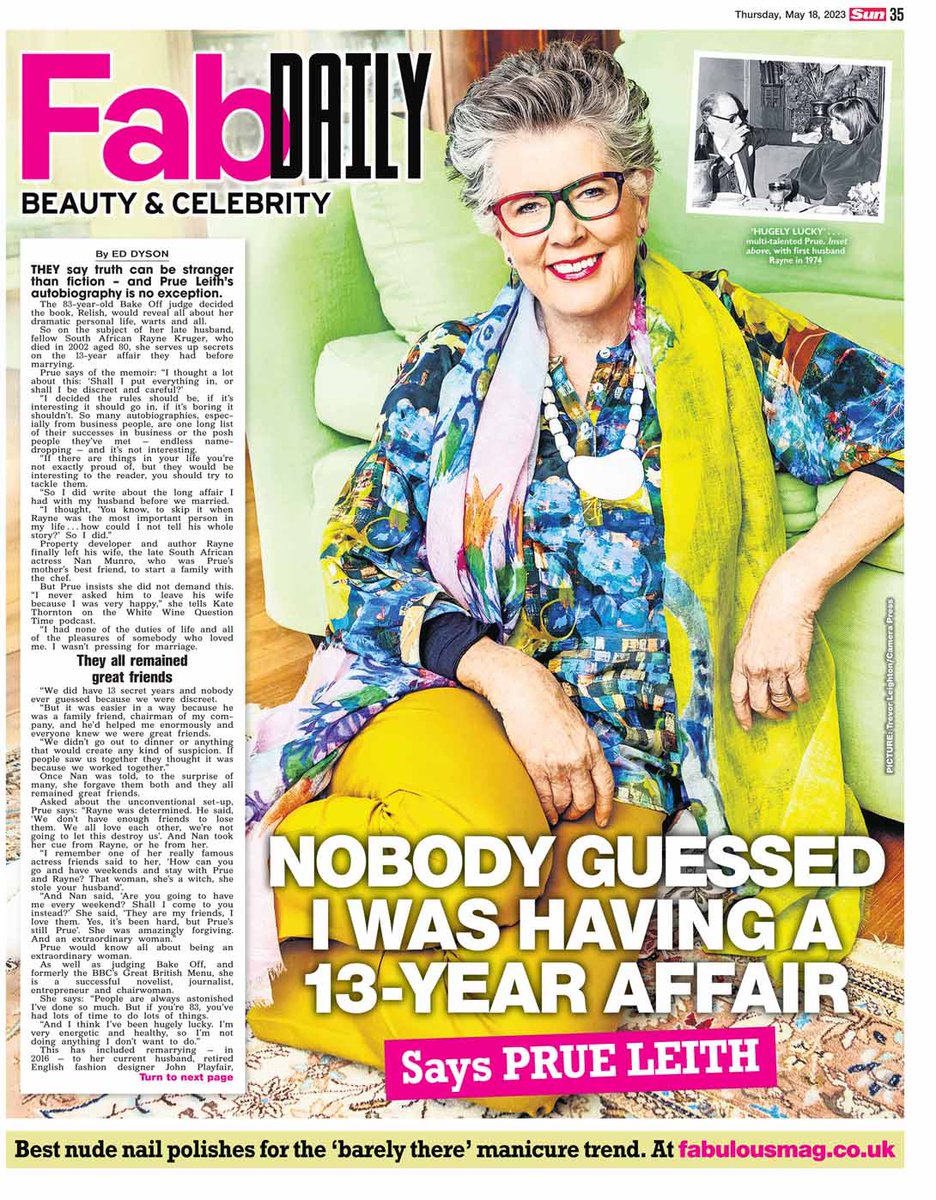 The fabulous @PrueLeith inside @TheSun 

Photo © @trevorleighton  / @CameraPress 

#greatbritishbakeoff  #prueleith #portrait #studiophotography