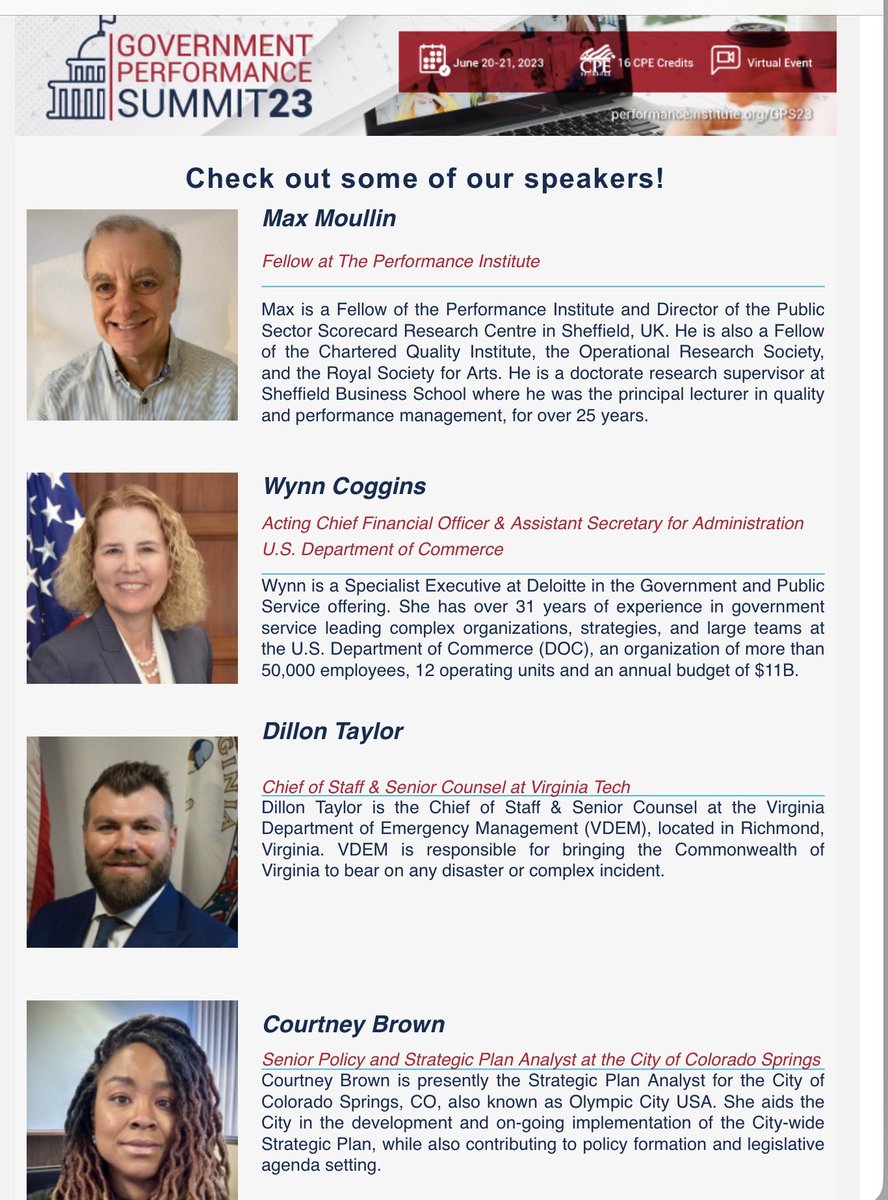 Looking forward to speaking at the Government Performance Summit  next month …
