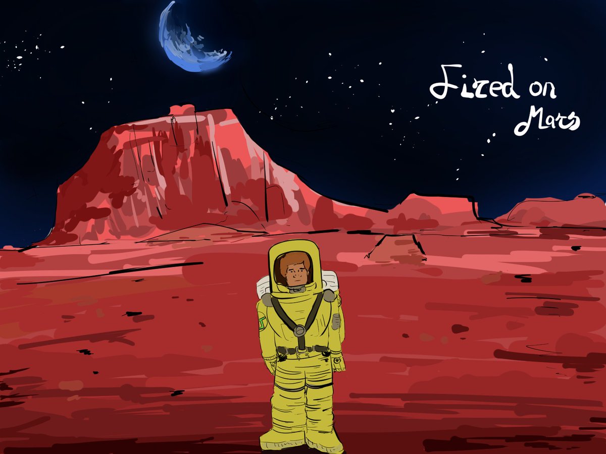 #FiredOnMars #HBOMAX 

Fired on Mars (I drew and painted myself this time)