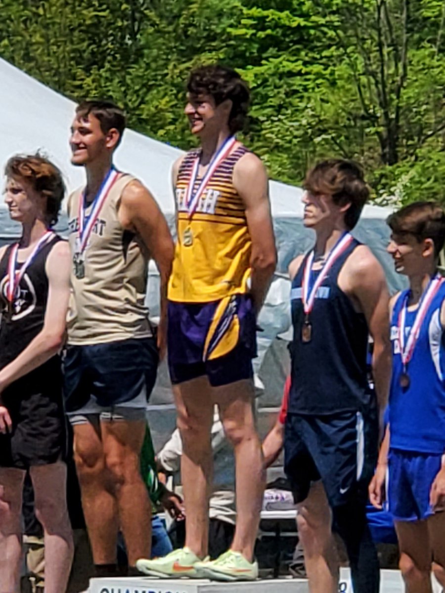 OLSH_HighSchool's tweet image. Antonio Votour '23 defended his WPIAL title yesterday, coming up with gold and a new meet record in the 110m hurdles! Congratulations are also in order for Max Hamilton '23 who placed 2nd in 800m and Ryan Groff '25 who finished 8th in 1600m. Antonio and Max are headed to States!