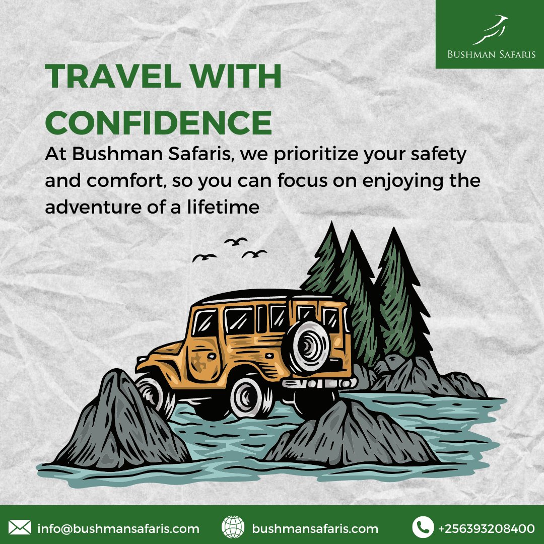 Safety is of the utmost importance to us.
To know more, visit bushmansafaris.com

#tours #uganda #BushmanSafaris #ugandasafaris #wildlifesafari  #gorillatours #ugandagorillas #visitugandatomorrow #margheritapeak