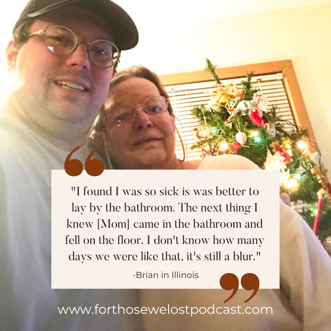 In this episode, Brian tells the story of losing his mom to complications from #COVID19 in June 2021 and talks about his own struggles with #LongCOVID. Listen wherever you hear your favorite #podcasts. #covidgrief #covidloss #grief #griefsupport