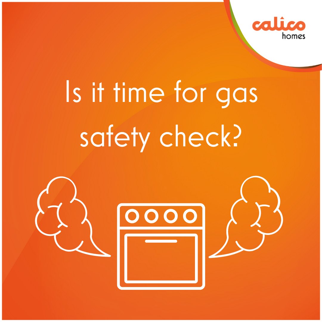 It’s important that your annual #gassafety checks are maintained to make sure we're keeping you safe. 
If you are a Calico Homes customer and have any questions, please let us know, and we will happily help. You can also find out more here: calicohomes.org.uk/gas-and-heatin…