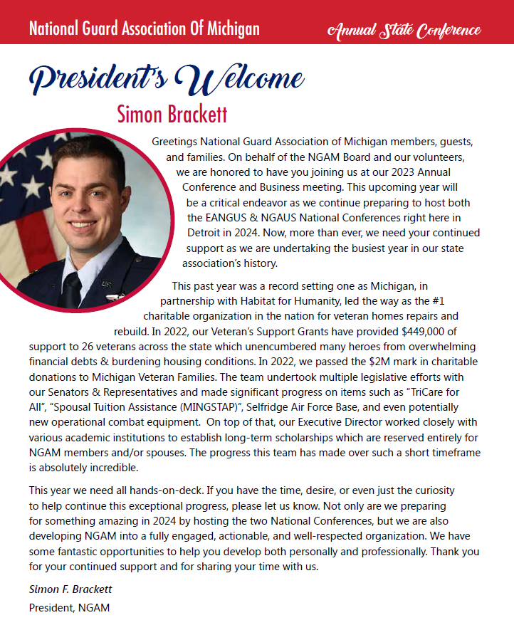 NGAMichigan's tweet photo. Welcome to your 66th Annual NGAM Conference and Exhibit Hall- President Simon Brackett
https://t.co/47FLkT0zZd https://t.co/07Qywgow1A