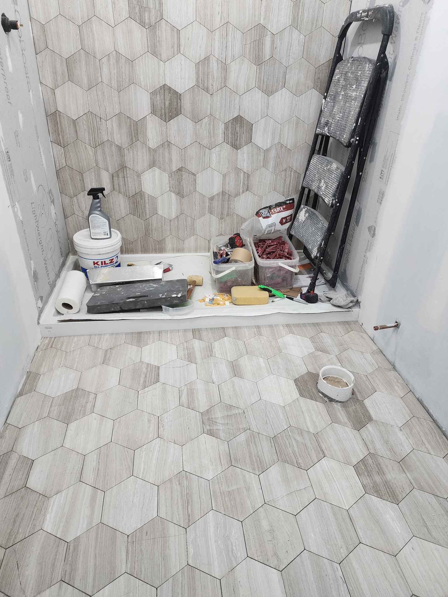 GoShelf: The Shower Ceramic Corner Shelf for Easy Install