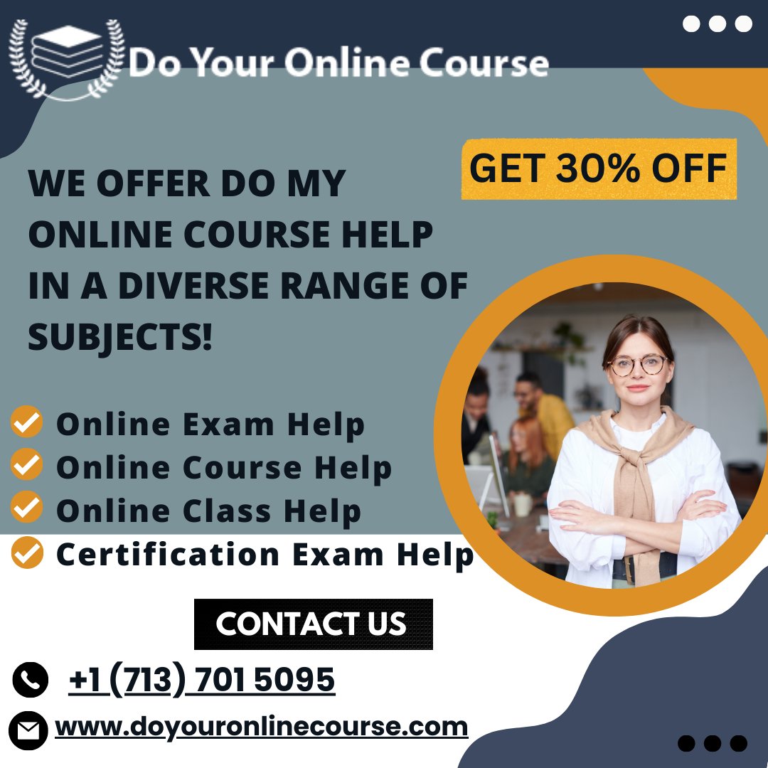 Want to ace your online course? Look no further! With Do Your Online Course, you can breeze through your classes while we handle the rest. Let's achieve academic excellence together! #OnlineCourses #DoYourOnlineCourse