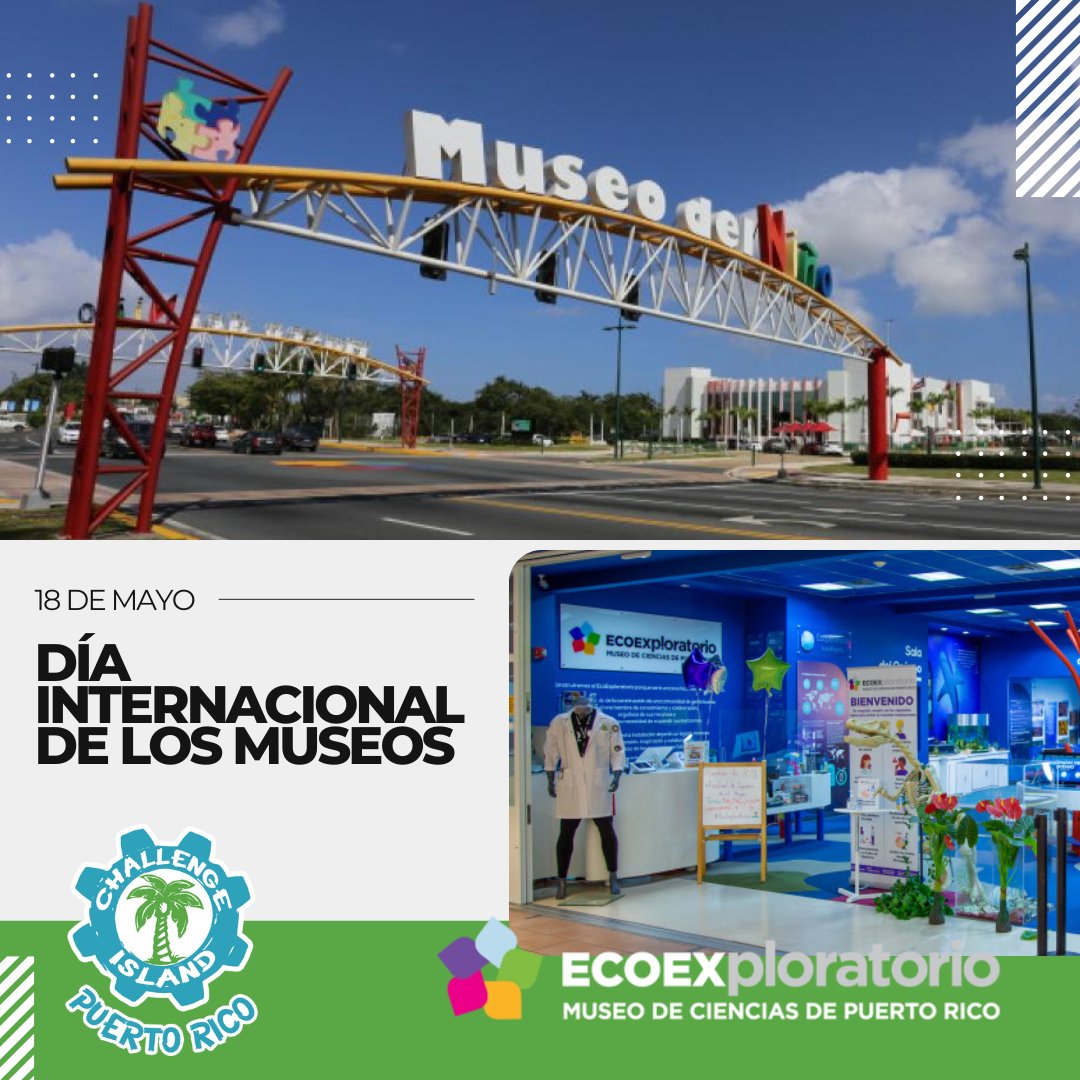 IslandPuerto's tweet photo. 🌍🏛️ ¡En el Día Internacional de los Museos, embarquémonos en una emocionante aventura con tus hijos y exploremos las maravillas de la ciencia! 🚀🔬 

#ChallengeIslandPuertoRico #ChallengeIslandPR #PuertoRico #STEM #STEAM #DíaInternacionalDeLosMuseos #AventuraCientífica https://t.co/gsHov1XOtF