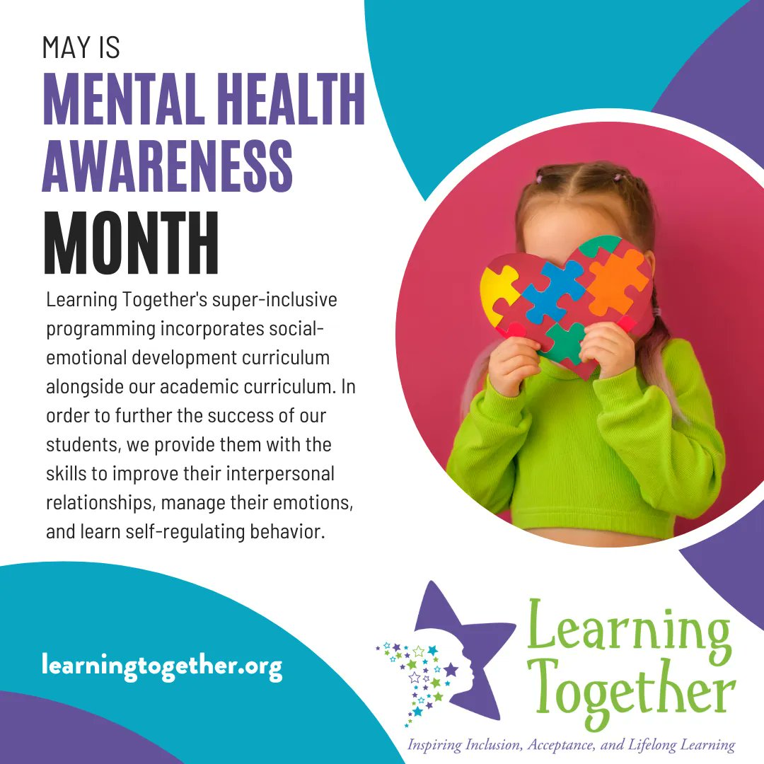 May is #MentalHealthAwarenessMonth. Our super-inclusive programming incorporates social-emotional development curriculum alongside our academic curriculum. We provide students with skills to improve interpersonal relationships, manage emotions, and learn self-regulating behavior.