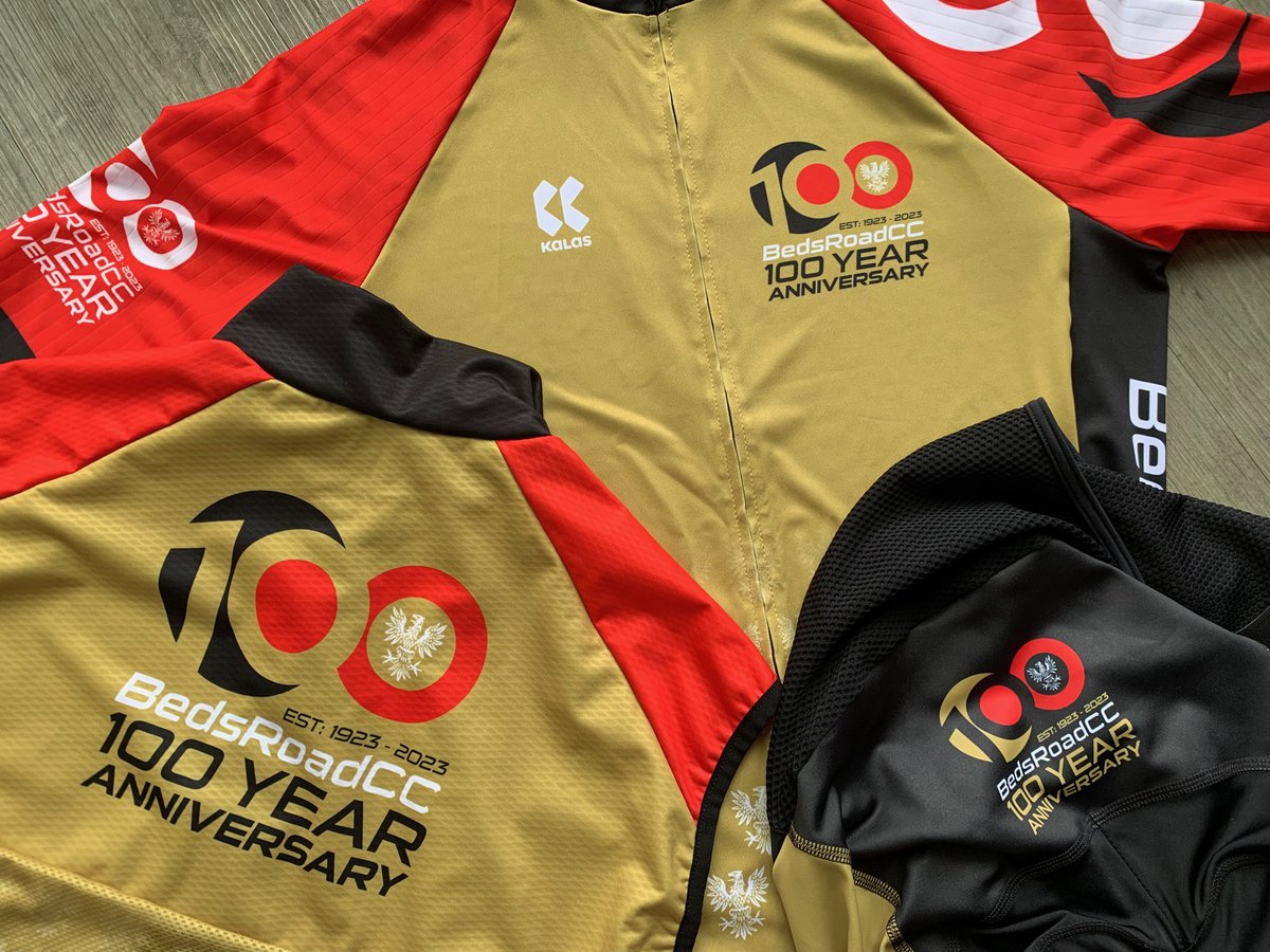 2ND ORDER WINDOW NOW OPEN!!! Open for 6 days only to meet delivery deadline for the BedsRoadCC 100 Year Anniversary on Sun 9th June. Don’t miss out, ORDER TODAY!!! myshop.kalaswear.eu/BedfordshireRo… Login: brcc321 PLEASE NOTE: Order window closes 24.5.23 (Delivery approx 5-6wks).