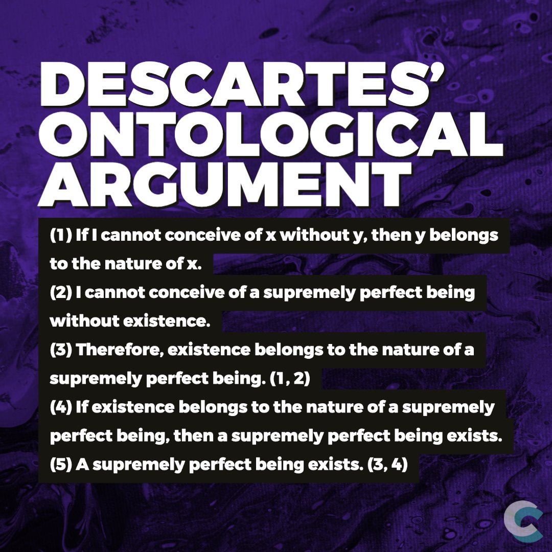 Rene Descartes (1596–1650) is probably most well-known (today) for his  latin claim, \, image size:1080x1080