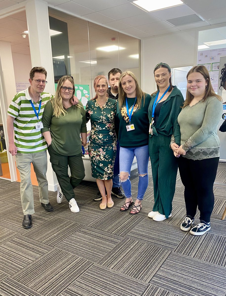 We're all taking part in #WearitGreen at Inclusion college today as part of #MentalHealthAwarenessWeek - such an important event to mark in our Inclusion calendar #mentalhealth #youngpeople #SuicidePrevention 💚