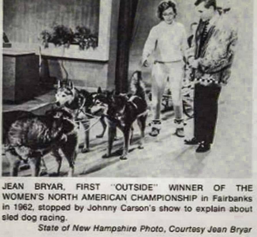 Jane Bryar at the Johnny Carson show 1962.

#throwbackthursday  #musher #sleddog #sleddogsport #mushing #sleddogs #sleddogsports #mushinglife #mushingdog #dogmushing #musherlife #dogmusher #dogsledding #dogsledge #dogsled #hundekjøring #hundekjører #schl… instagr.am/p/CsYxsukNe42/