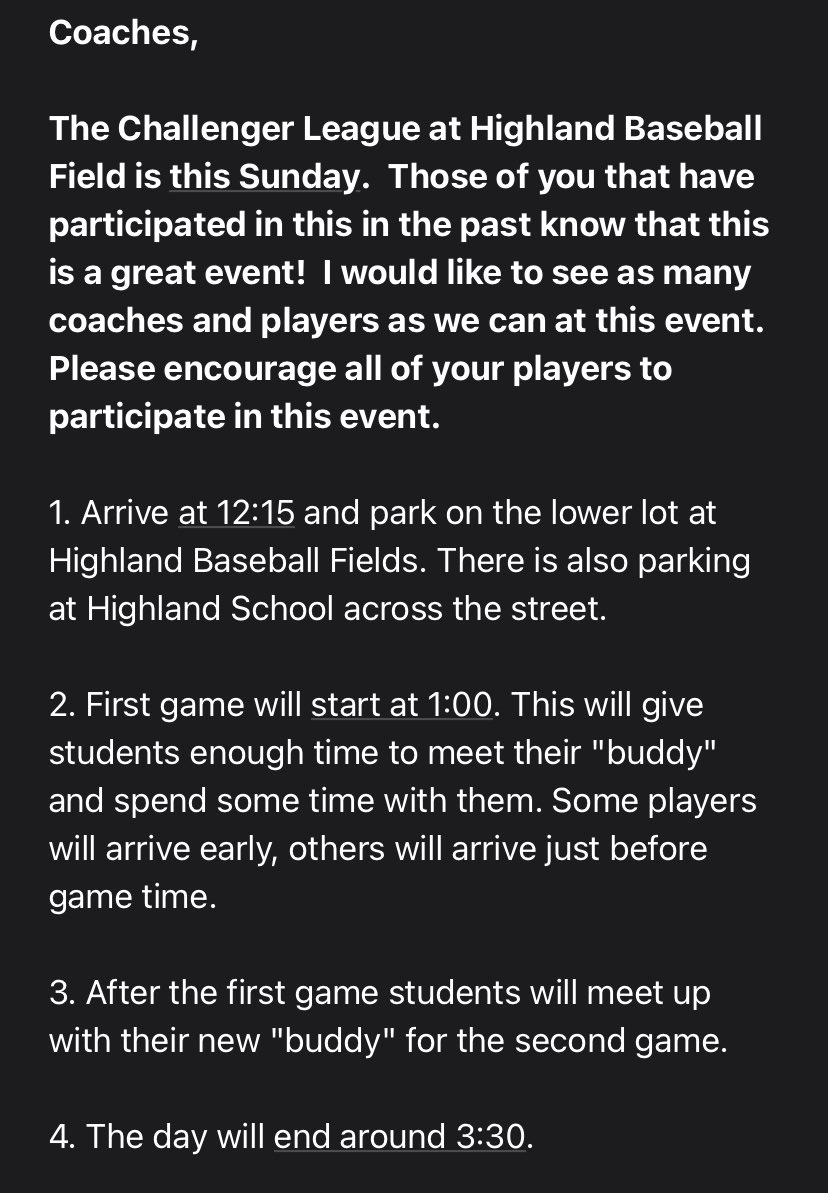 This Sunday is the Bosse Day at the Challenger League! This is one of my personal favorite events of the year! I encourage all Bosse students/parents/alumni to come out and represent Bosse at this great event! #reptheB