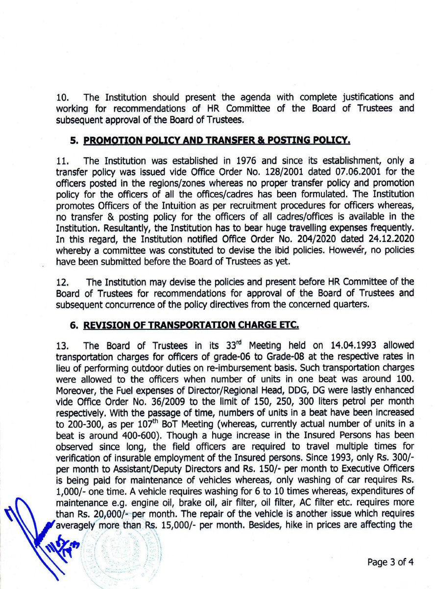 EOBI_Officers's tweet photo. Letter addressed to Chairman for addressing issues of Officers of EOBI https://t.co/H7f5gnZoec
