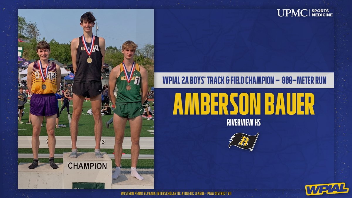 wpial7's tweet photo. 𝟐𝟎𝟐𝟑 𝐖𝐏𝐈𝐀𝐋/@UPMCSportsMed 𝟐𝐀 𝐁𝐨𝐲𝐬' 𝐓𝐫𝐚𝐜𝐤 &amp; 𝐅𝐢𝐞𝐥𝐝 𝐂𝐡𝐚𝐦𝐩𝐢𝐨𝐧 - 𝟖𝟎𝟎-𝐌𝐞𝐭𝐞𝐫 𝐑𝐮𝐧

🥇 Amberson Bauer, @RaiderSports10 (1:57.33)
🥈 Maxwell Hamilton, @OLSH_HighSchool (1:57.79)
🥉 Aidan Herman, @DeerLakesAth (1:59.08)

#WPIAL | 🎽🏆 https://t.co/yUrGNJrNXv