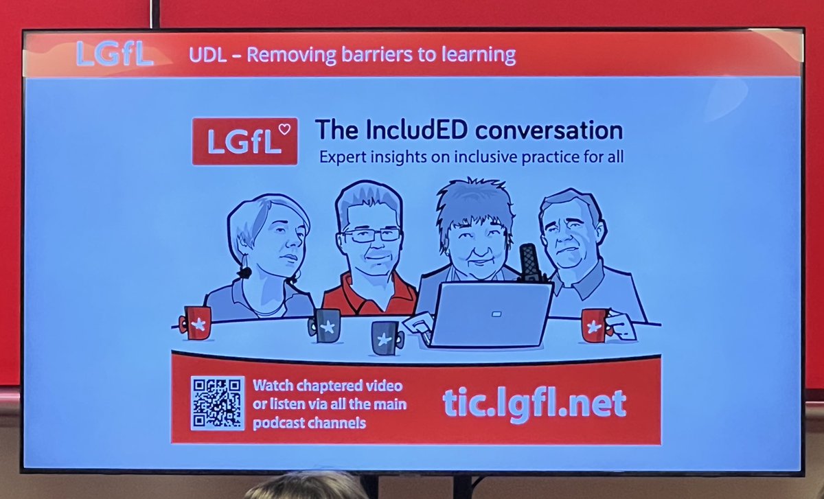 PhillipHedger's tweet photo. 🎙️ The IncludED Conversation

If you enjoyed today’s session on Universal Design for learning with the @LGfLIncludED team, make sure you check out the new podcast from @bobusher, @caroljallen, @Johngalloway &amp; @BelindaMMEvans

👉 https://t.co/AEqonxqoBs
 
 #GetSeen #CW2023 @CENMAC https://t.co/Lls30vd5Ta