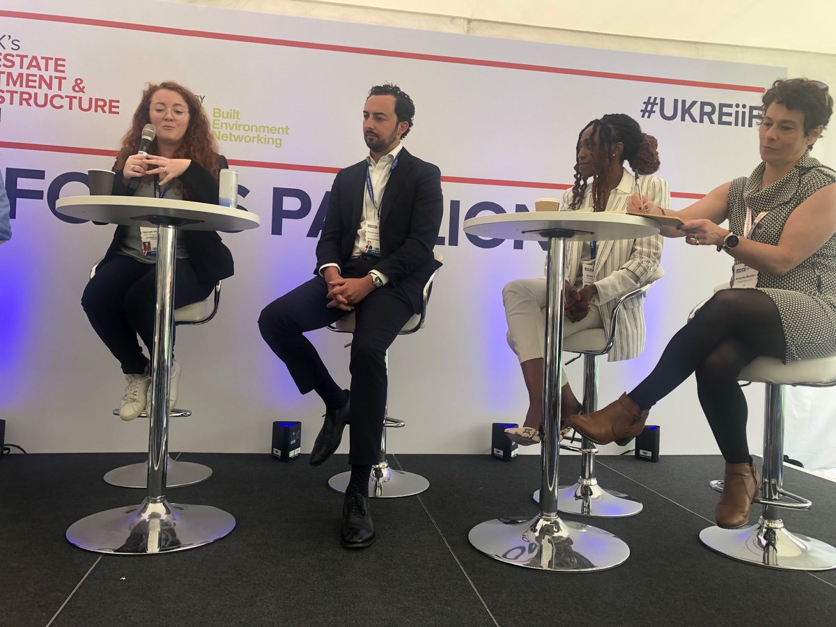 Brilliant to finish @UKREiiF with a panel on Resilience with members @CervestEarth & @JLLUK. Our Resilience lead Hannah Giddings discussed the need for understanding your risks in depth, and considering risks holistically alongside #NetZero.