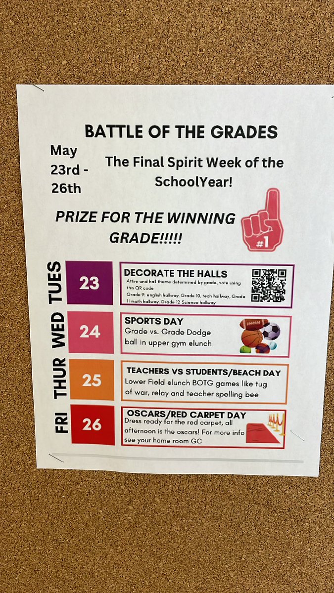 Woodroffe High School has spirit! Battle of the Grades coming up May 23 to 26! <a href="/OCDSB/">OCDSB</a> <a href="/WoodroffeHS/">WoodroffeHighSchool</a>