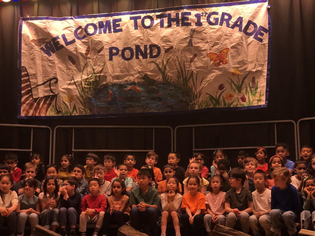 DocBlockLPS's tweet photo. Outstanding performance this morning from @HarrisonHawks90 first graders.  Songs, jokes, and great information from talented students all about Ponds!  Great lesson in environmental science! Thanks @DoctorGemellaro ! https://t.co/1kVbd6KCiz