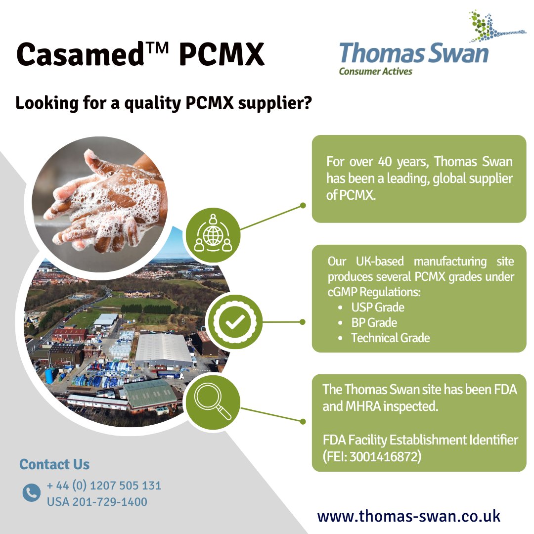 Looking for a quality PCMX supplier? Look no futher #thomasswan #pcmx #antiseptic #quality