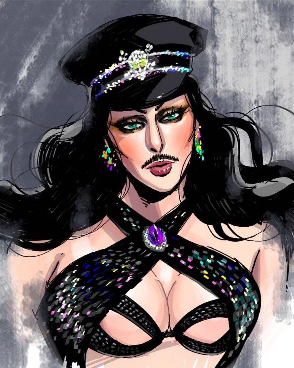 DragulaFanArts's tweet photo. Going above and beyond for today's posts because these artists and ghouls go above and beyond all of the time!
Today's featured ghoul and artist are @BiqtchPuddin & @emustim! Emutism captures Biqtch's beautiful, bodacious, and batty personality so perfectly!
#DragulaFanArt https://t.co/662B8yW4mV