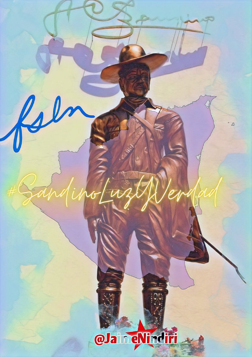 🚨A SANDINO
Le decían bandolero por mirar al sol de frente,
quería tanto a su pueblo no quería ser presidente,
aprendió de la montaña y de su reino animal
que hay que matar la serpiente y su veneno mortal.
#SandinoLuzYVerdad
<a href="/Aleman_Play/">AlemanPlay</a>
<a href="/Xeras_BD/">❤ ⓍⒺⓇⒶⓈ 🖤</a> 
<a href="/engelpaz2021/">🄿🄰🅉 </a>