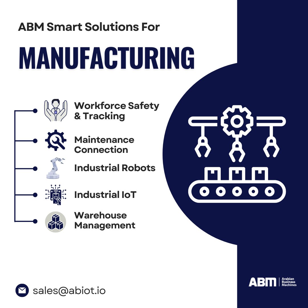 Explore all of ABM solutions for manufacturers to empower your workforce and surpass the pace of innovation.

#SmartFactory