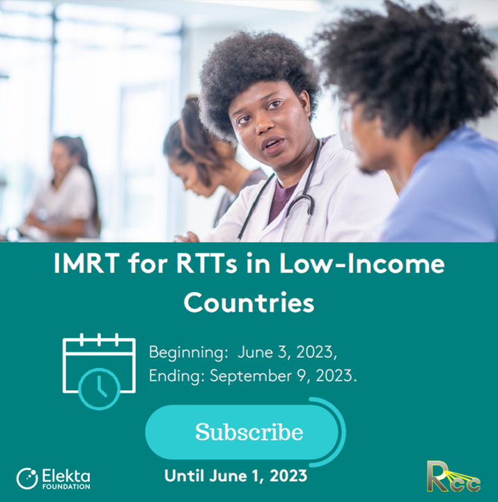 The @Elekta_Fdn and Rayos Contra Cancer offer a course on IMRT for Radiation Therapists/Technologists (RTTs) who work in LICs. The course includes 14 live sessions in English, is vendor-neutral and free. Enroll here: bit.ly/Enrollment_IMR… #closethegap