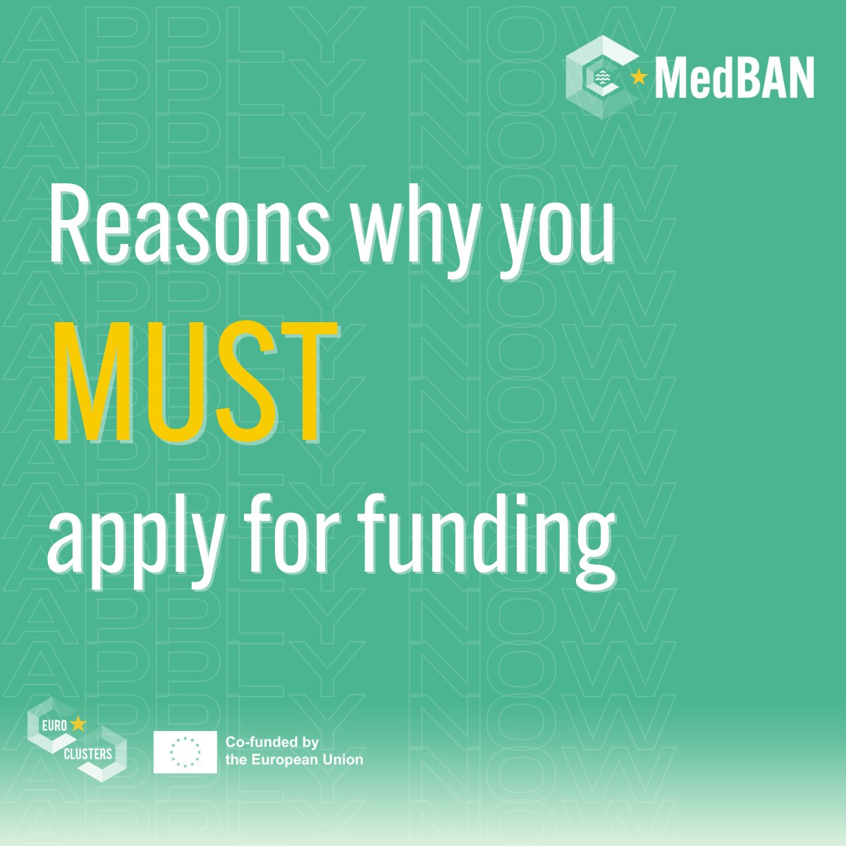MedBAN_EU's tweet photo. ❔ Do you still need convincing that this opportunity will enhance your business?

Check out the images to find multiple reasons why you should submit your application(s)!

➡️https://t.co/xd1hc0dPBT https://t.co/xCMThtOtk0