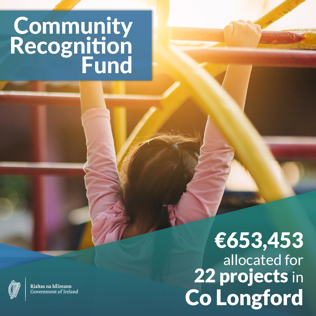 longfordcoco's tweet photo. 📌Community projects in Longford will benefit from funding of €653,453 under the Community Recognition Fund 2023, as announced by
@DeptRCD.
➡️See a full list of approved projects here: https://t.co/Lr0ODGi9y8
#Longford #CommunityRecognitionFund
@Longfordlibrary @LongfordPPN https://t.co/j2mflzRfCP