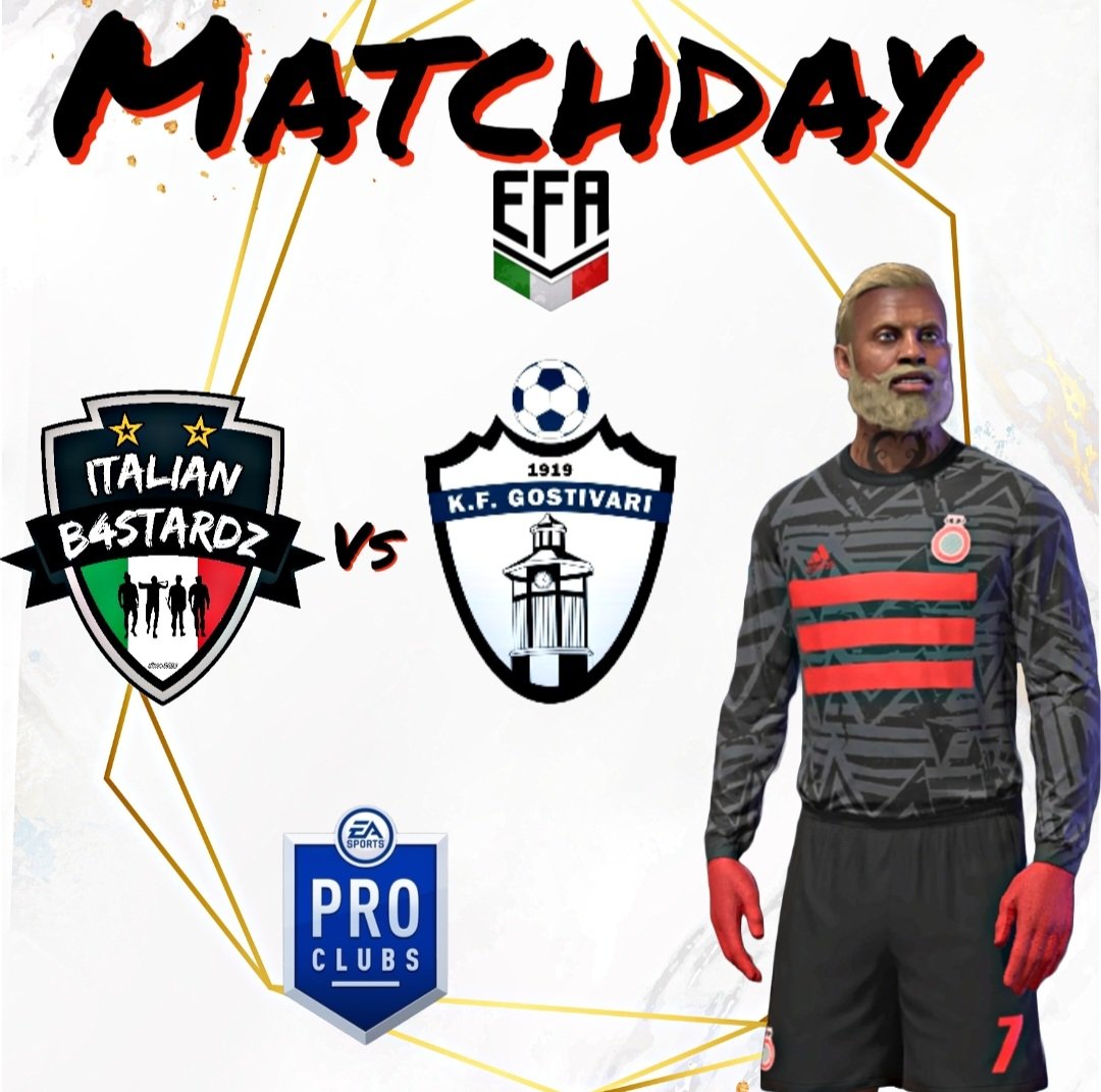 🔹MATCHDAY🔹
🔜 Questa sera!

🗓 25a Giornata 
🏆 <a href="/_Efa_Italy_/">Work in progress</a>
🕥 23:00
🆚 realgostivar

#ForzaItali4nB4stardz
<a href="/pctransfermarkt/">🇮🇹 PRO CLUBS TRANSFERMARKT🔍</a> <a href="/tanadelproclub/">La Tana del ProClub</a> <a href="/vGamesRT/">vGamesRT 🔄</a> <a href="/KickOff_ProClub/">Kick-Off</a>